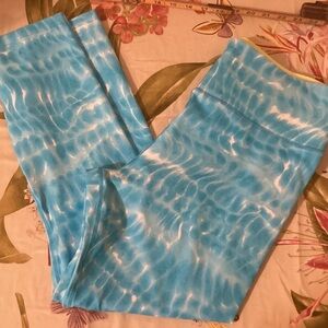 🌈 Lands End stretchy leggings Large NWOT